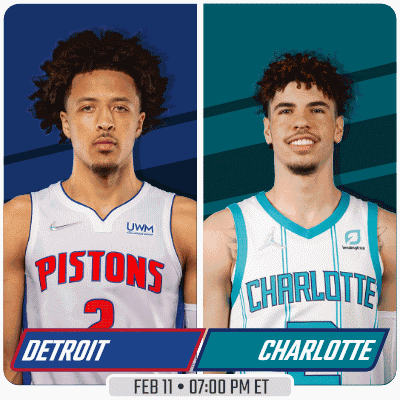 Pistons And Charlotte Players Poster GIF