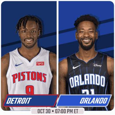 Pistons And Orlando Basketball Game October 30 GIF