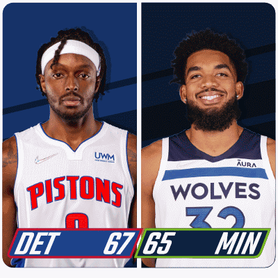 Pistons Player And Wolves Player GIF