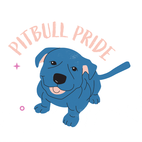 Pitbull Pride Cartoon GIF