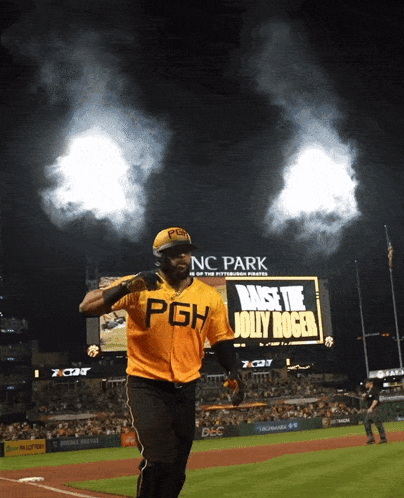 Pittsburgh Pirates Carlos Santana With The Team GIF