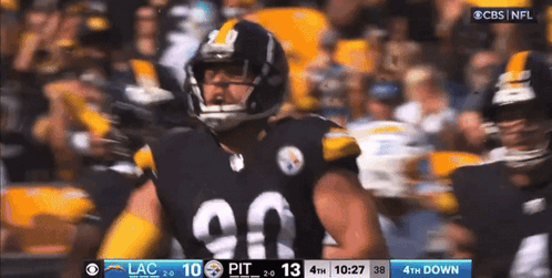 Pittsburgh Steelers Football Player Celebrating