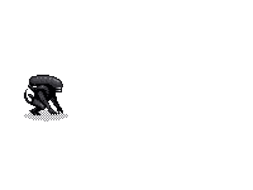 Pixel Alien Walking