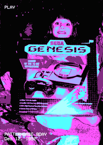 Pixel Art Advertisement for Sega Genesis