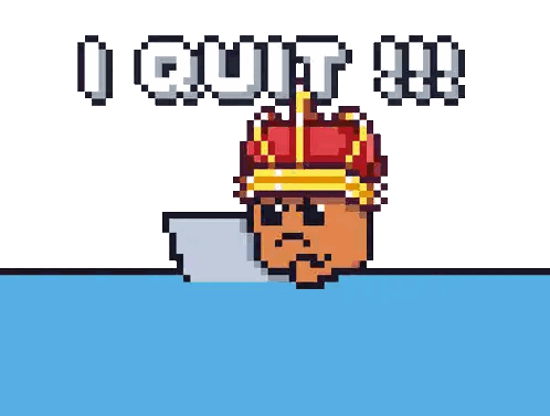 Pixel Art Bear Wearing Crown and Sunglasses