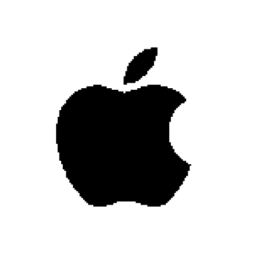 Pixel Art Bited Apple