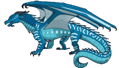 Pixel Art Blue Dragon