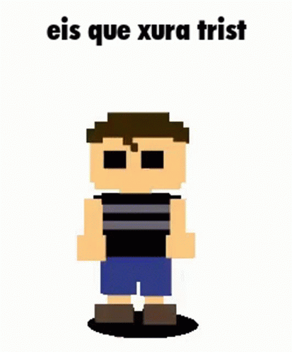 Pixel Art Boy Eis Que Xura Trist