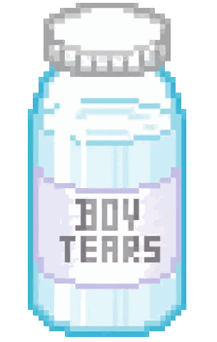 Pixel Art Boy Tears Jar