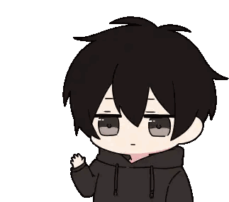 Pixel Art Boy With Black Hair and Hoodie