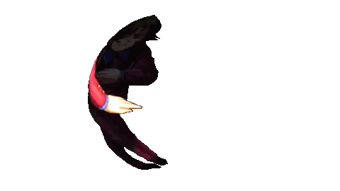 Pixel Art Boy with Green Hair and Red Eyes