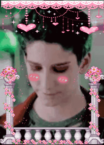 Pixel Art Boy With Hearts on Cheeks