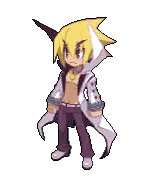 Pixel Art Boy with Yellow Hair Hood