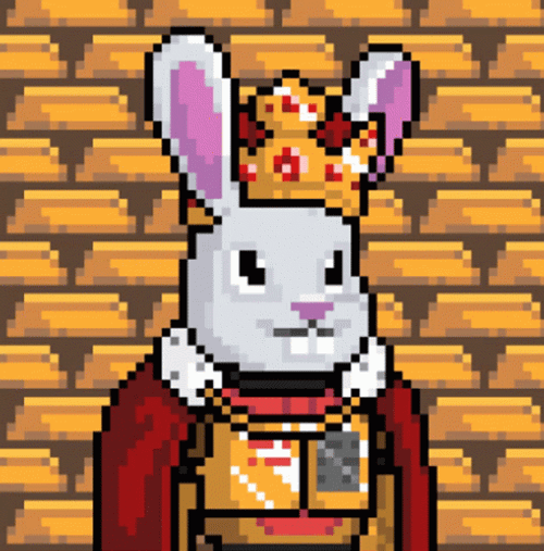 Pixel Art Bunny Soldier GIF