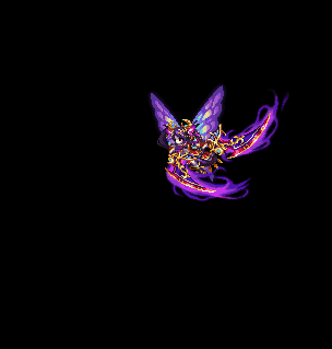 Pixel Art Butterfly with Purple and Blue Feathers