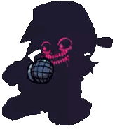 Pixel Art Cartoon Character Holding Microphone