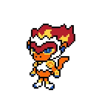 Pixel Art Cartoon Character