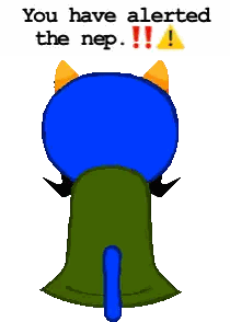 Pixel Art Cat Alerted Nep