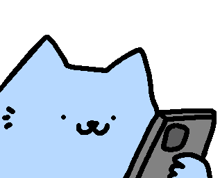Pixel Art Cat Holding Remote