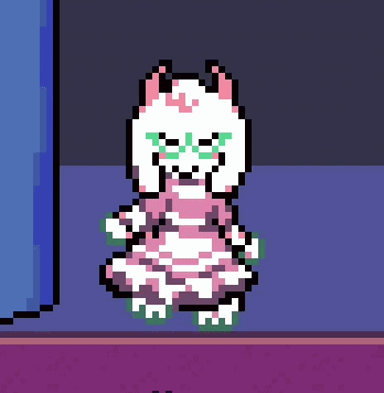 Pixel Art Cat in Pink Dress