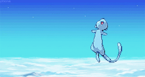 Pixel Art Cat in the Sky Saying Phone