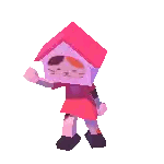Pixel Art Cat With House on Head
