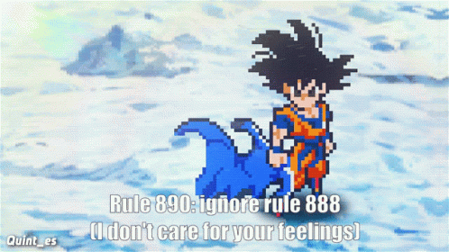 Pixel Art Character Rule 890 Ignore Rule 888