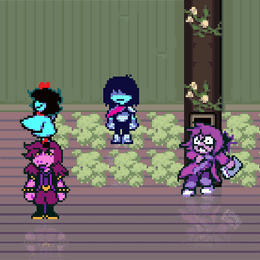 Pixel Art Characters Together In Room GIF