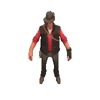 Pixel Art Cowboy Man