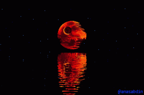 Pixel Art Death Star Anasabbin