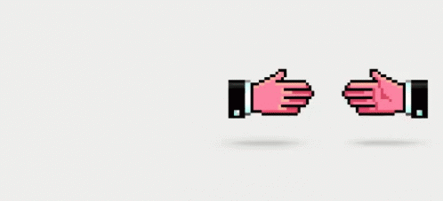 Pixel Art Fist and Heart