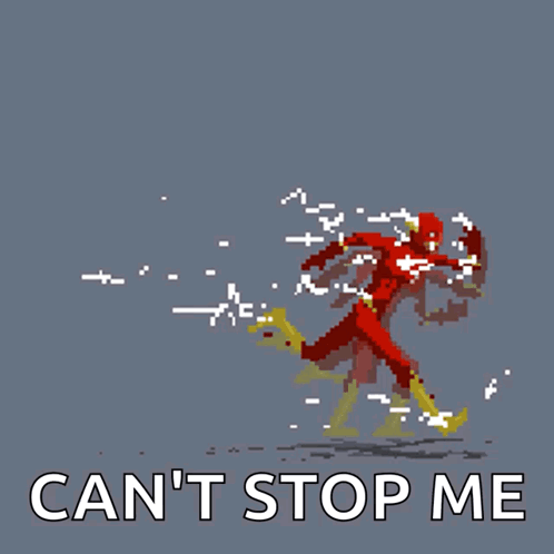 Pixel Art Flash Can't Stop Me