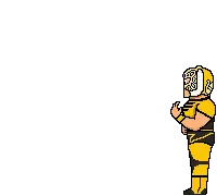 Pixel Art Football Player in Yellow Uniform