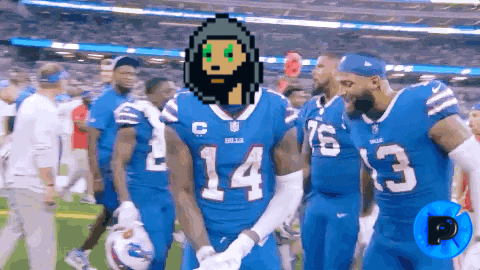 Pixel Art Football Player Number 14