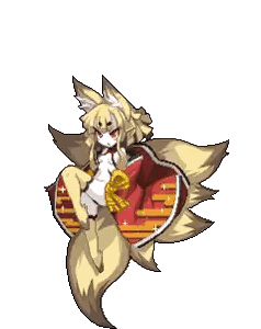 Pixel Art Fox with Wings and Kimono