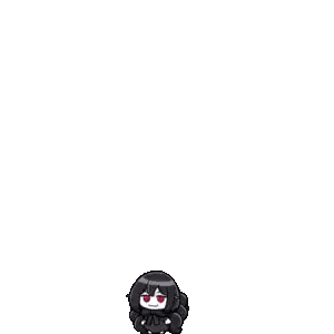 Pixel Art Girl Next to Red Block