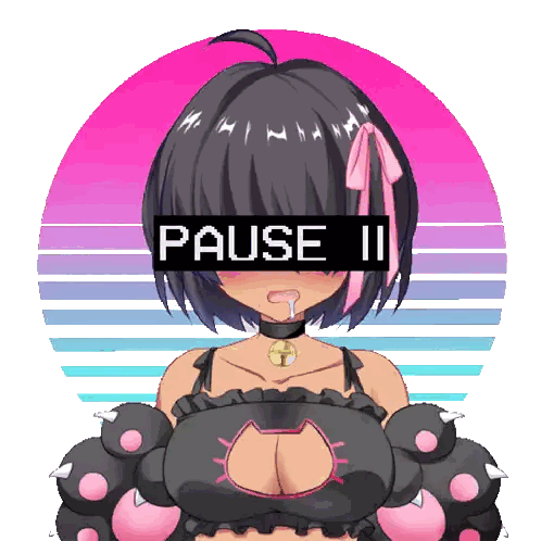 Pixel Art Girl Pause II