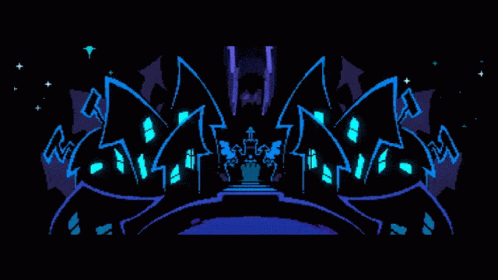 Pixel Art Girl Standing In Front Of Crowd GIF