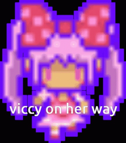 Pixel Art Girl Vicky on Her Way