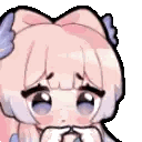 Pixel Art Girl with Pink Hair and Bow