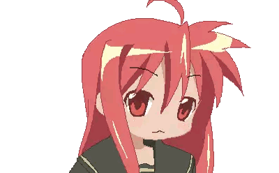 Pixel Art Girl with Red Hair and Eyes