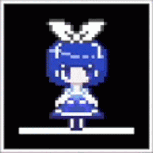 Pixel Art Girl With Wings and Bow