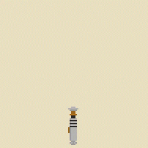 Pixel Art Green Lightsaber