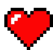 Pixel Art Heart With Arrow