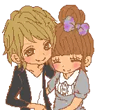 Pixel Art Man and Girl