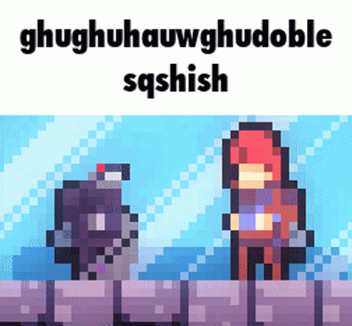 Pixel Art Man And Woman Saying Ghughuhauwghudoble Sqshish GIF