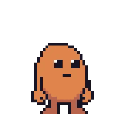 Pixel Art Man Face Old It