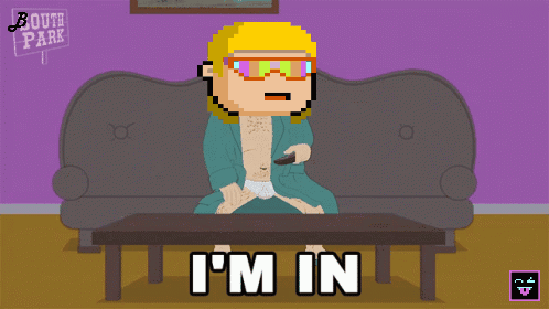 Pixel Art Man Sitting On Couch I'm In GIF