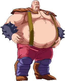 Pixel Art Man With Big Belly