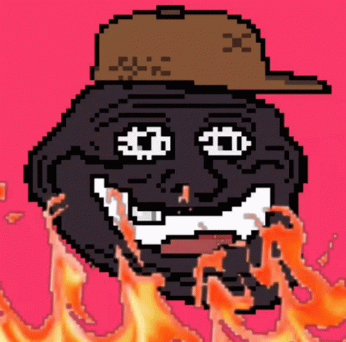 Pixel Art Man with Hat